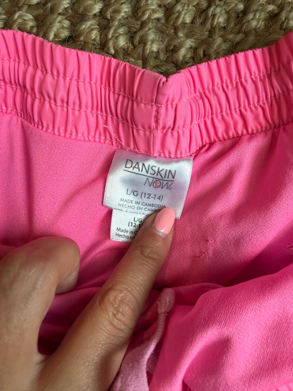 Danskin Hot Pink Athletic running shorts - Picture 3 of 3